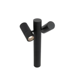 QAZQA staande buitenlampen duo zwart gu10