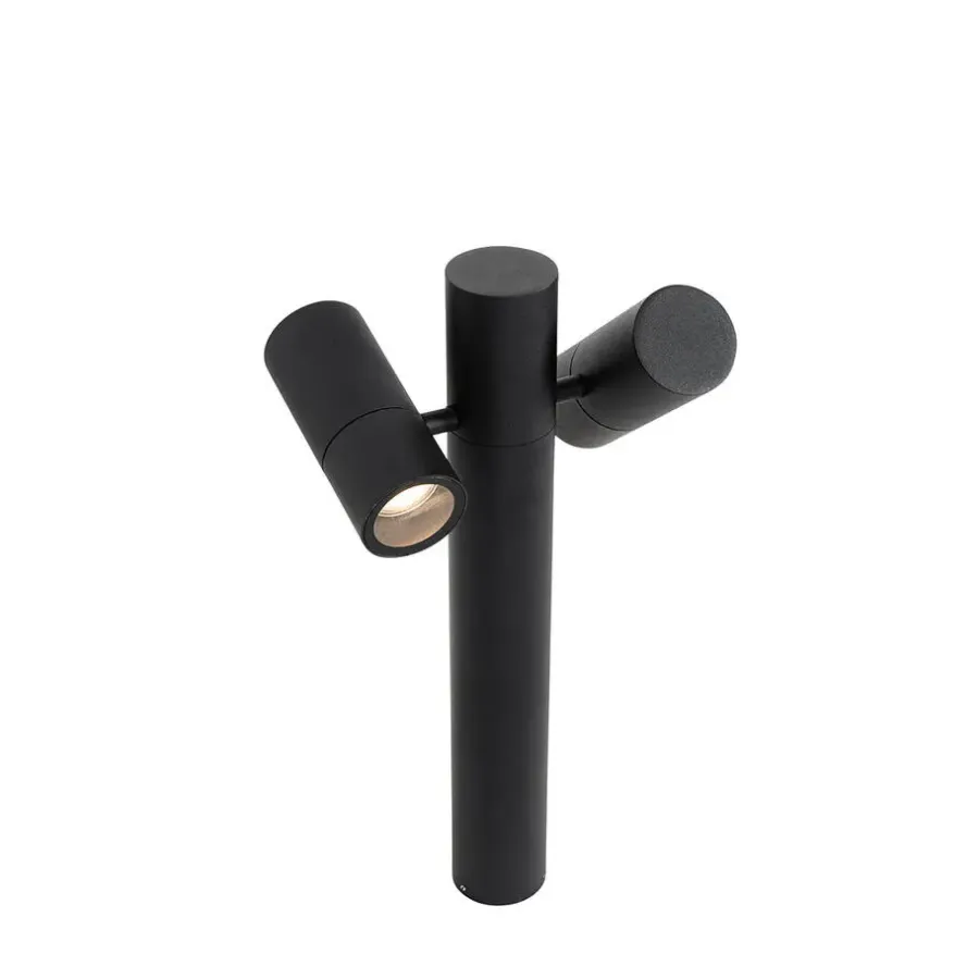 QAZQA staande buitenlampen duo zwart gu10