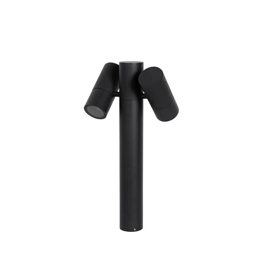 QAZQA staande buitenlampen duo zwart gu10
