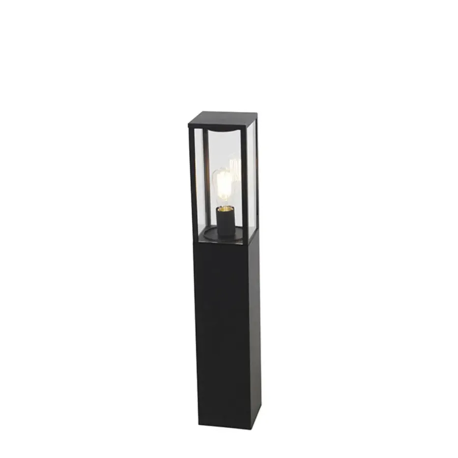 QAZQA staande buitenlampen charlois zwart e27