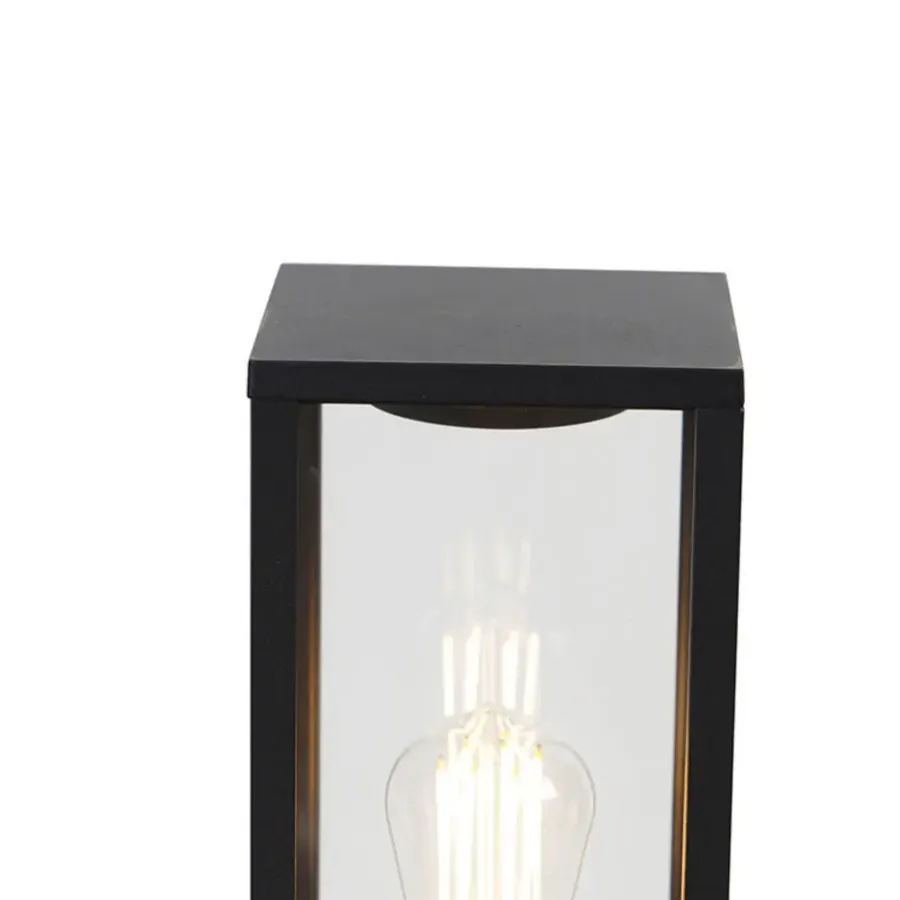 QAZQA staande buitenlampen charlois zwart e27
