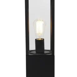 QAZQA staande buitenlampen charlois zwart e27