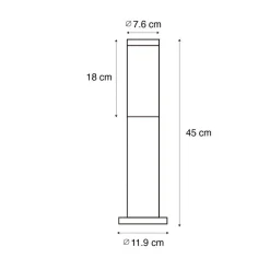 QAZQA staande buitenlampen rox bronskleurig e27