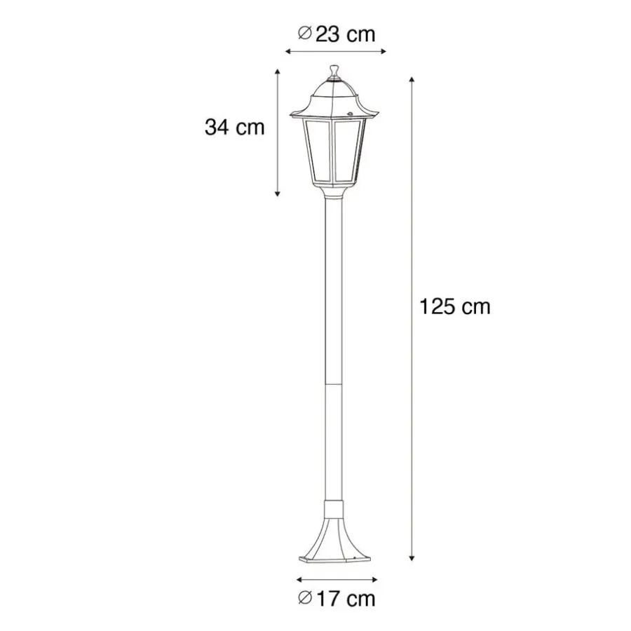 QAZQA staande buitenlampen new orleans groen e27