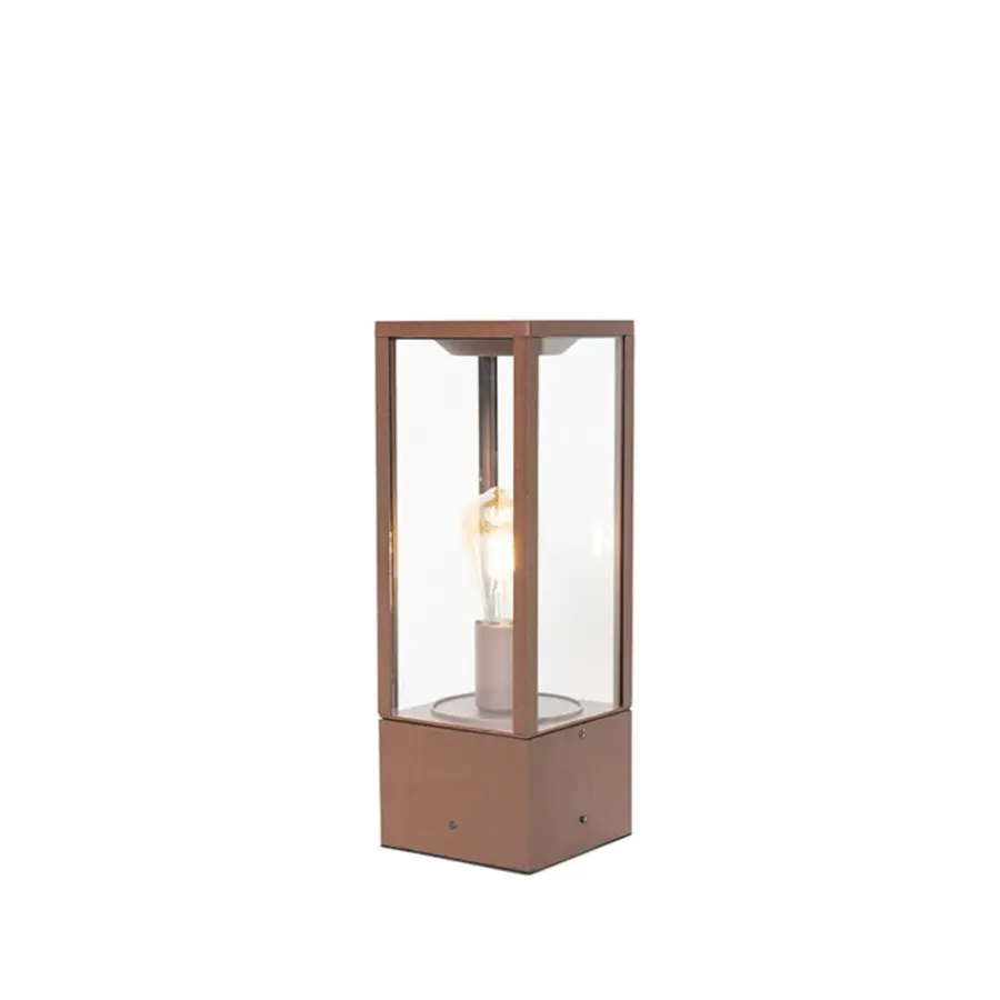 QAZQA staande buitenlampen charlois bronskleurig e27