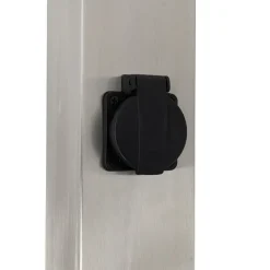 Staande Lampen-QAZQA staande buitenlampen malios zilverkleurig e27