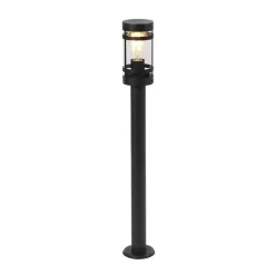 Staande Lampen-QAZQA staande buitenlampen gleam zwart e27