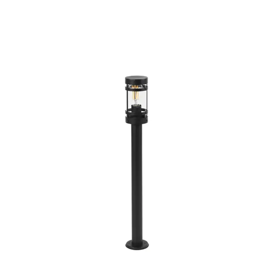 Staande Lampen-QAZQA staande buitenlampen gleam zwart e27