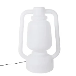 Staande Lampen-QAZQA staande buitenlampen storm wit e27