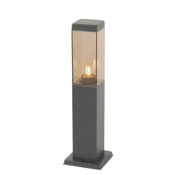 Staande Lampen-QAZQA staande buitenlampen malios bruin e27