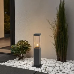 Staande Lampen-QAZQA staande buitenlampen malios bruin e27