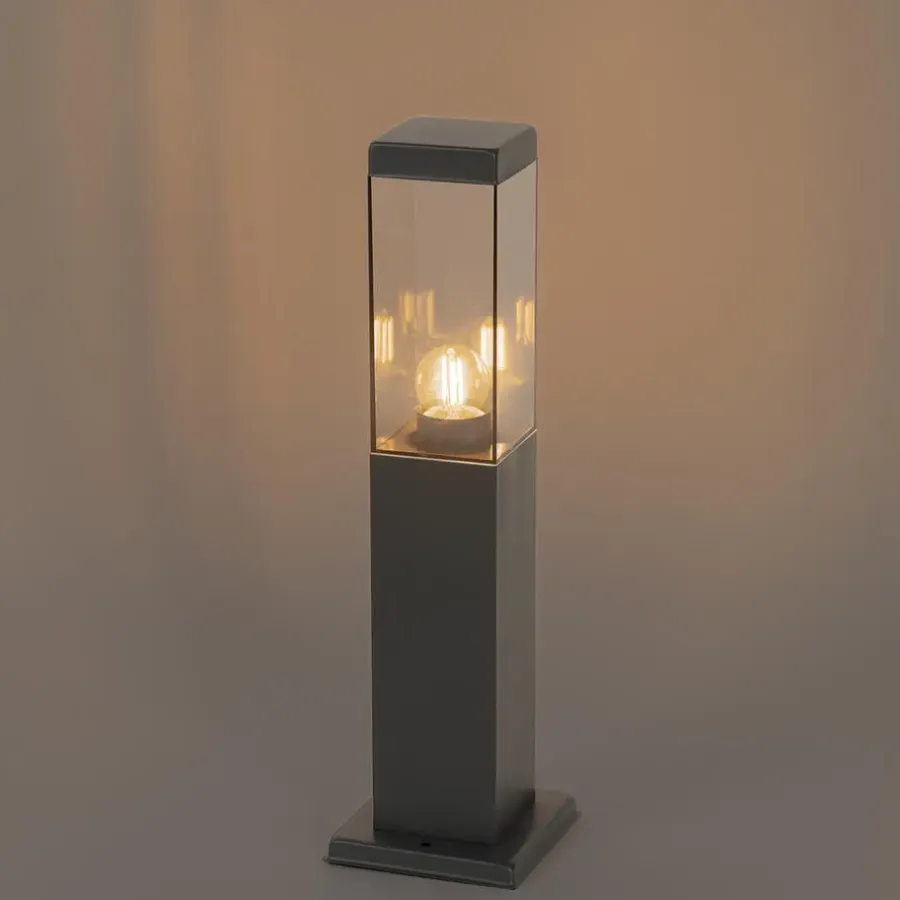 Staande Lampen-QAZQA staande buitenlampen malios bruin e27