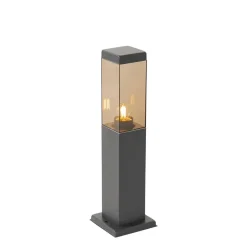 Staande Lampen-QAZQA staande buitenlampen malios bruin e27
