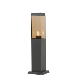 Staande Lampen-QAZQA staande buitenlampen malios bruin e27