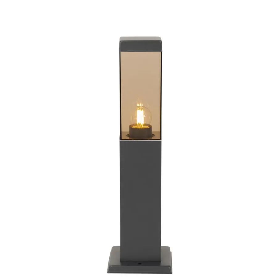 Staande Lampen-QAZQA staande buitenlampen malios bruin e27