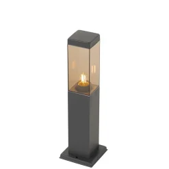 Staande Lampen-QAZQA staande buitenlampen malios bruin e27