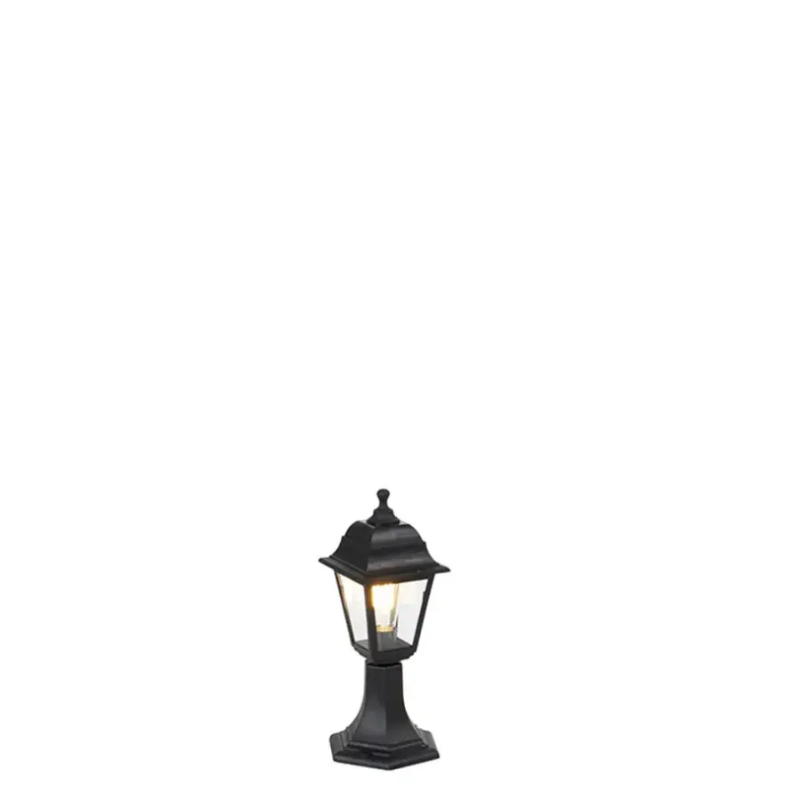 Staande Lampen-QAZQA staande buitenlampen capital zwart e27