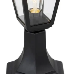 Staande Lampen-QAZQA staande buitenlampen capital zwart e27