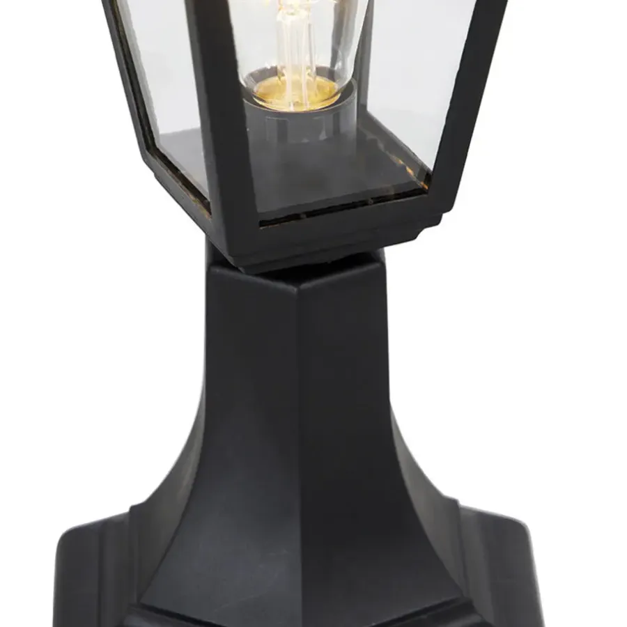 Staande Lampen-QAZQA staande buitenlampen capital zwart e27