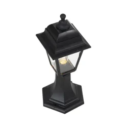Staande Lampen-QAZQA staande buitenlampen capital zwart e27