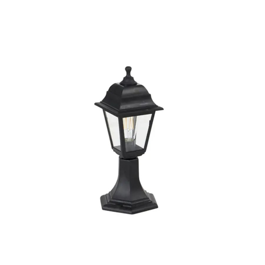 Staande Lampen-QAZQA staande buitenlampen capital zwart e27