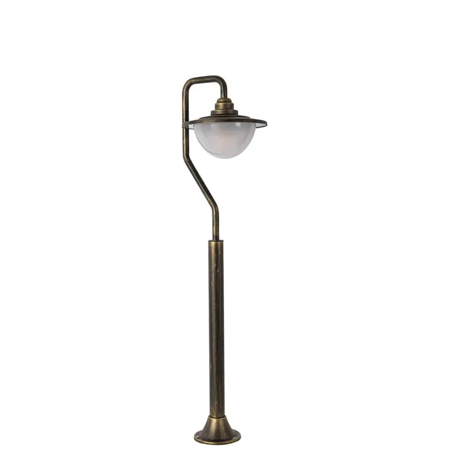 QAZQA staande buitenlampen bruges goudkleurig e27