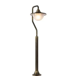 QAZQA staande buitenlampen bruges goudkleurig e27