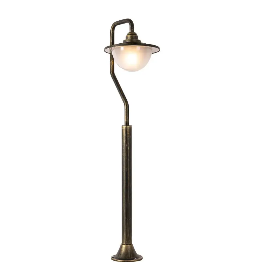 QAZQA staande buitenlampen bruges goudkleurig e27