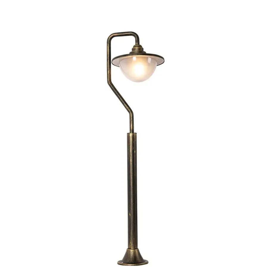 QAZQA staande buitenlampen bruges goudkleurig e27