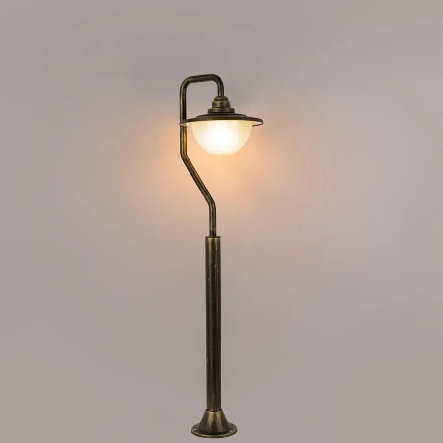 QAZQA staande buitenlampen bruges goudkleurig e27