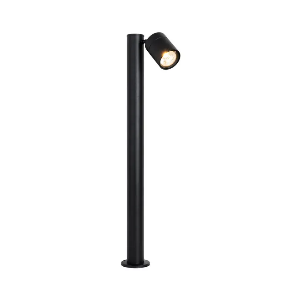 Buitenverlichting|Staande Lampen-QAZQA staande buitenlampen solo zwart gu10