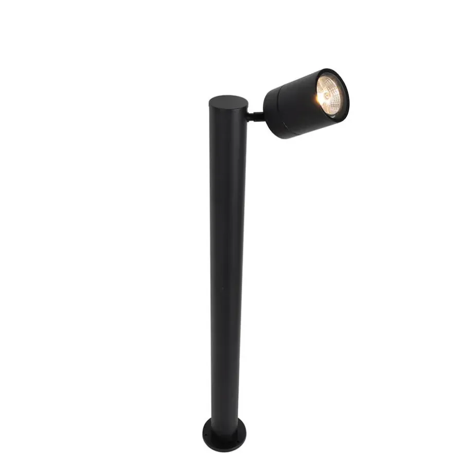 Buitenverlichting|Staande Lampen-QAZQA staande buitenlampen solo zwart gu10