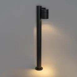Buitenverlichting|Staande Lampen-QAZQA staande buitenlampen solo zwart gu10