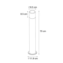 Staande Lampen-QAZQA staande buitenlampen odense zwart e27