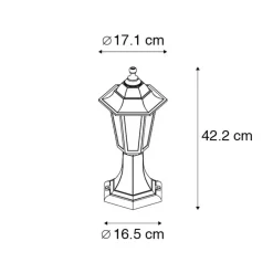 Staande Lampen-QAZQA staande buitenlampen new haven goudkleurig e27