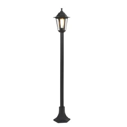 QAZQA staande buitenlampen new haven zwart e27