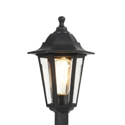 QAZQA staande buitenlampen new haven zwart e27