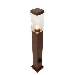 QAZQA staande buitenlampen malios bronskleurig e27