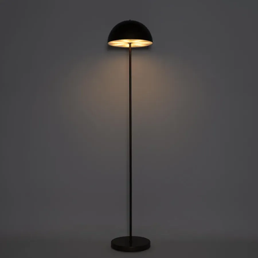QAZQA staande buitenlampen keira bruin geïntegreerde led
