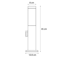 QAZQA staande buitenlampen malios bronskleurig e27