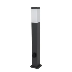 Buitenverlichting|Staande Lampen-QAZQA staande buitenlampen malios zwart e27