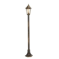 Staande Lampen-QAZQA staande buitenlampen new haven goudkleurig e27