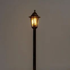 Staande Lampen-QAZQA staande buitenlampen new haven goudkleurig e27