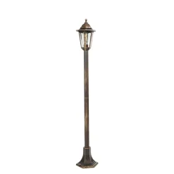 Staande Lampen-QAZQA staande buitenlampen new haven goudkleurig e27