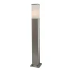 Buitenverlichting|Staande Lampen-QAZQA staande buitenlampen malios zilverkleurig e27