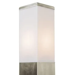Buitenverlichting|Staande Lampen-QAZQA staande buitenlampen malios zilverkleurig e27