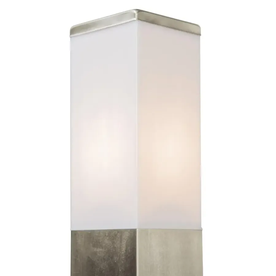 Buitenverlichting|Staande Lampen-QAZQA staande buitenlampen malios zilverkleurig e27