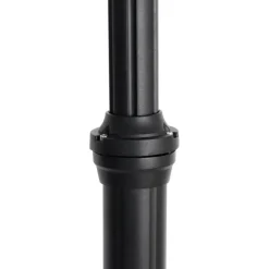 QAZQA staande buitenlampen berta zwart e27