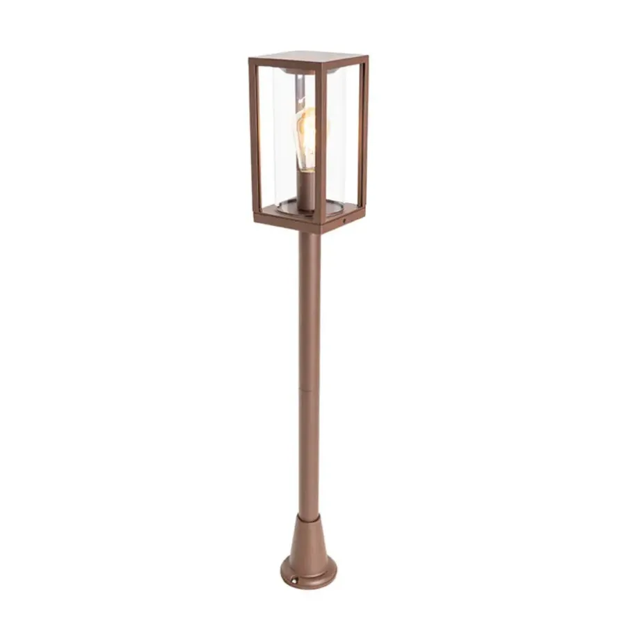 QAZQA staande buitenlampen charlois bronskleurig e27