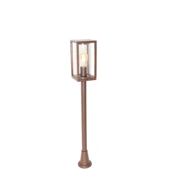 QAZQA staande buitenlampen charlois bronskleurig e27